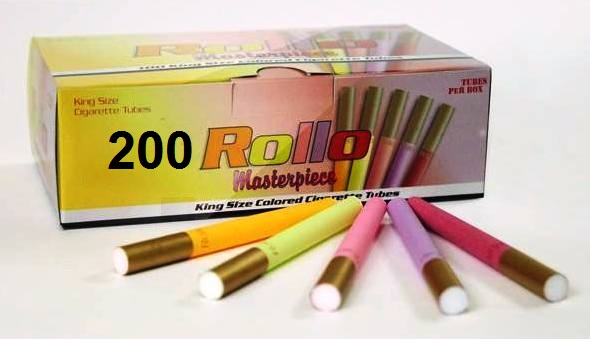  ROLLO ACCENT - Cigarette tubes with multi colored